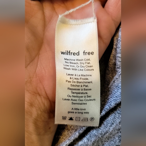 Wildfred Free Grey Twist Tee Shirt Sz Xs - Picture 9 of 9